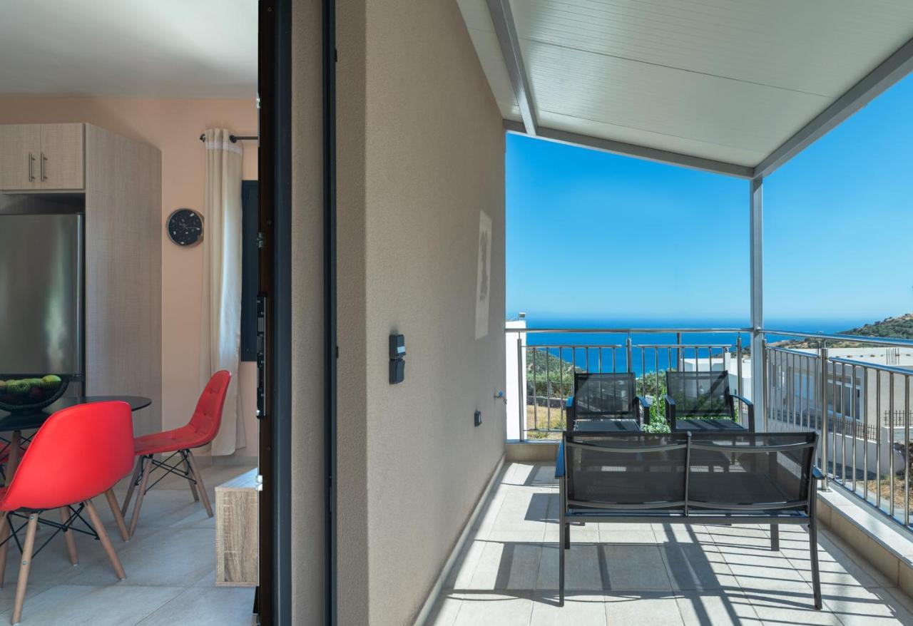 Capostango Apartments - Stunning Views Of Libyan Sea Áno Rodákino Kültér fotó