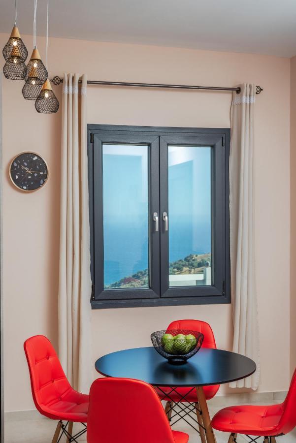 Capostango Apartments - Stunning Views Of Libyan Sea Áno Rodákino Kültér fotó