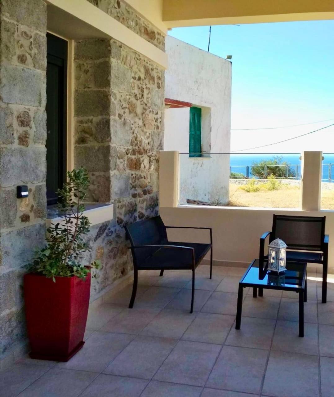Capostango Apartments - Stunning Views Of Libyan Sea Áno Rodákino Kültér fotó